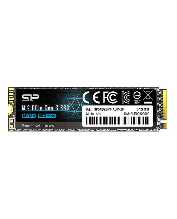 Disque dur SILICON POWER 512 GB M2SSD PCIE NVME (SP512GBP34A60M28)