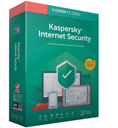 [KL19398BKFS-20MAG] Kaspersky Internet Security - 10 Postes / 1 an