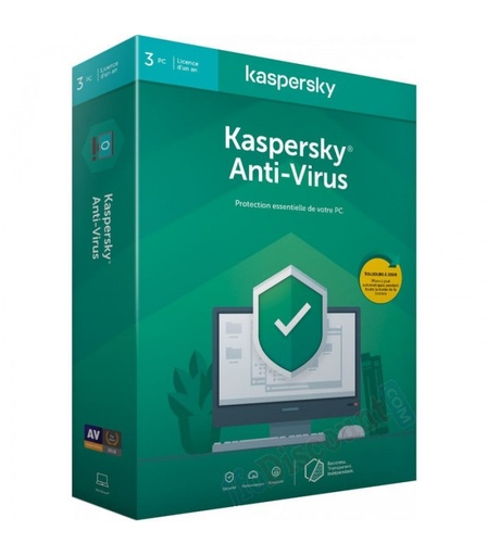 [KL11718BCFS-20FFPMAG] Kaspersky Anti-virus - 3 Postes / 1 an