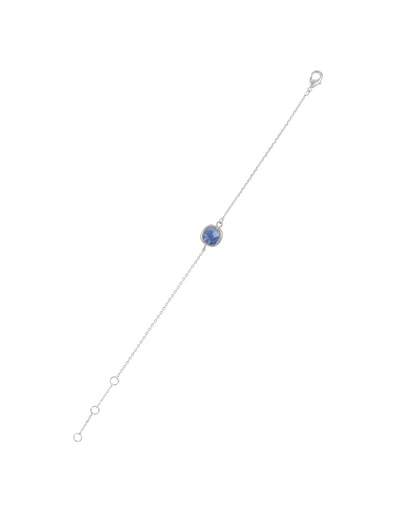 [3R/S158B] Bracelet Moonstone ' Lilou' Aventurine bleu (3R/S158B)