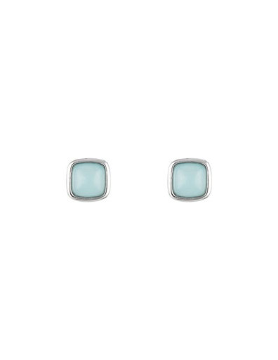 [3E/A660V] Boucles d'oreilles Moonstone Lina ornées de Amazonite (3E/A660V)