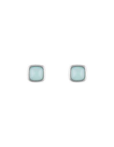 [3E/A660V] Boucles d'oreilles Moonstone Lina ornées de Amazonite (3E/A660V)