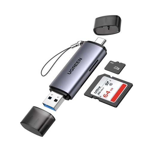 [50706] Lecteur de Carte SD Ugreen USB-C USB 3.0 2en1 (50706)