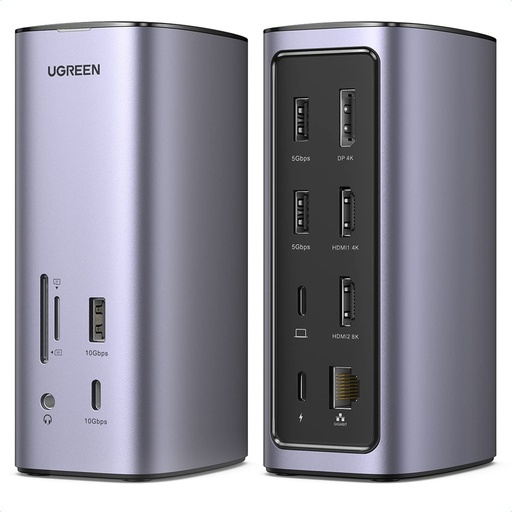 [90325] Hub USB-C Ugreen Revodok 12 en 1 Supporte PD (Power Delivery) 100W Recharge (90325)