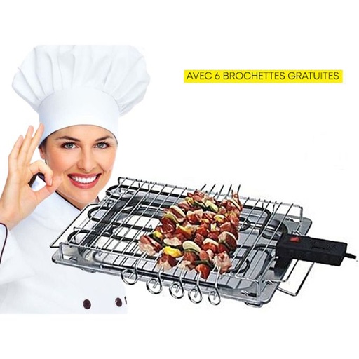 [KT-2009GL] Barbecue éléctrique Grill GENERAL + 6 brochettes