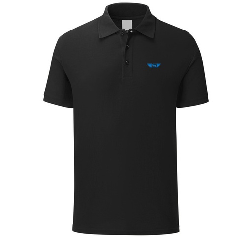 POLO LEGEND unisexe Noir 100% cotton Smartedge Adventures