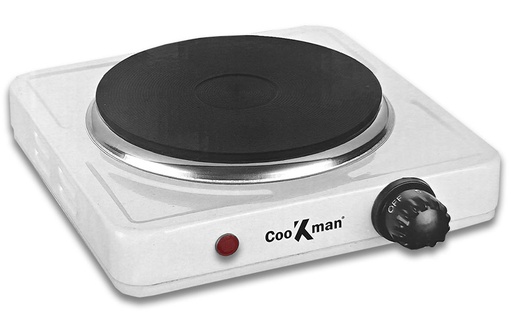 [YG-060] Plaque de cuisson Cookman 1 feu électrique 1000w Blanc