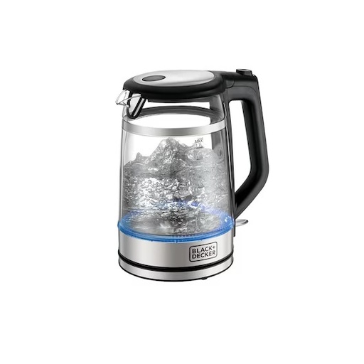 [GK220-B5] Black+Decker Bouilloire en verre à double paroi | 1,7 L (GK220-B5)