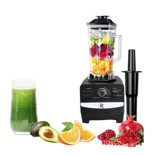 [ZV-5915Noir] Blender moulin 2L 2000w Noir Kenz