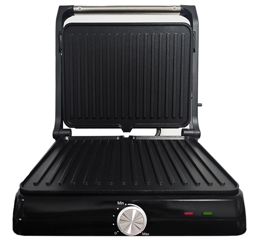 [ZJ-523N] Panini Grill Toast Granit Céramique 2000W Pro Antiadhésif sans huile ni beurre Noir