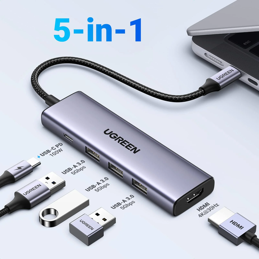 [15596] Ugreen HUB USB-C 5en1 (15596)