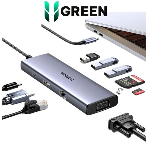 [15600] Ugreen HUB USB-C 9en1 (15600)