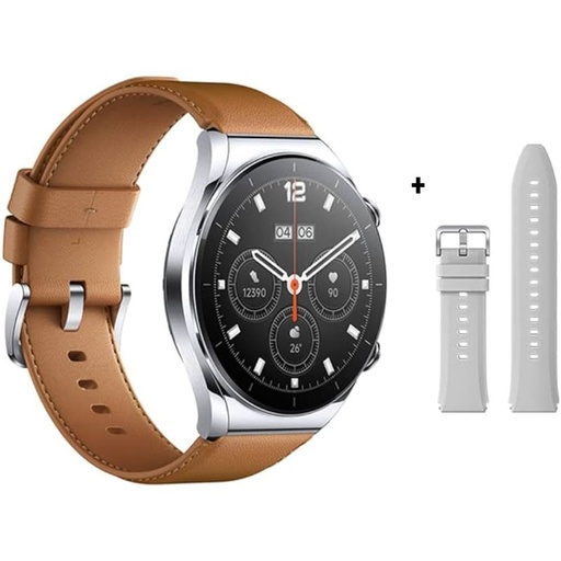 Xiaomi Watch S1 + Bracelet silver en silicon