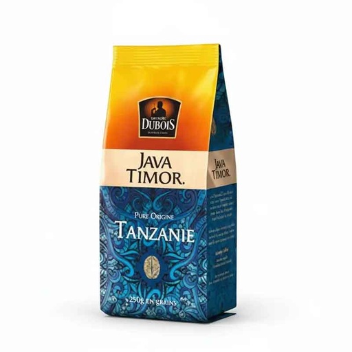 [CDFR0044] Les Cafés Dubois en Grains JAVA TIMOR PURE ORIGNE TANZANIE 250g