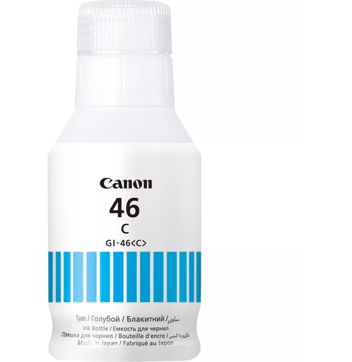 [4427C001AA] Bouteille d'encre Canon GI-46 Cyan (4427C001AA)