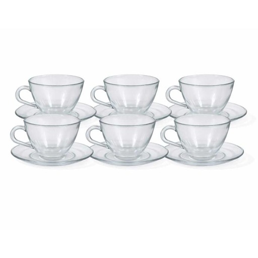 [Paristea] Service de 6 Tasses avec sous tasses café ou thé, Paris TEA