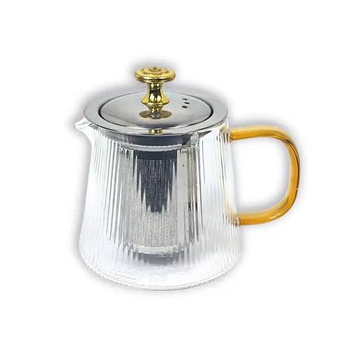 [D013] Pandiani Théière en verre - 530ml - Résistante au feu - Filtre en acier inoxydable