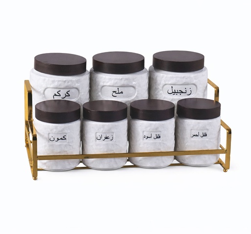 [Z-7T23] Pots à épices, service à épices avec support