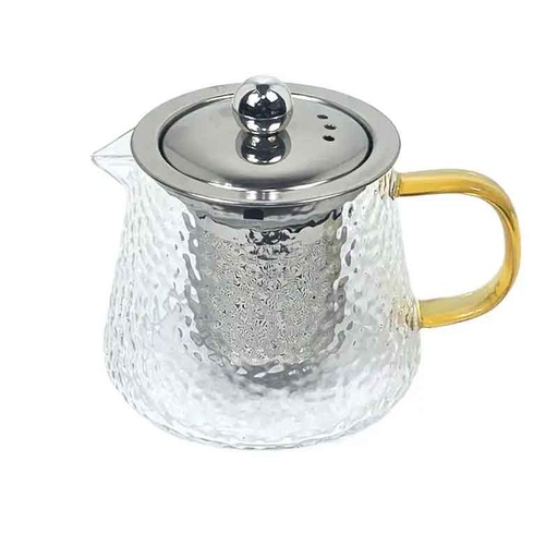 [D009] Pandiani Théière en verre - 480ml - Résistante au feu - Filtre en acier inoxydable