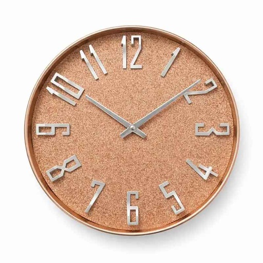[EAXY250344A] Pandiani Horloge Murale Design Rose Gold Effet Pailleté