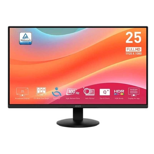 [9S6-3PD7CT-012] Écran MSI PRO MP252L 25" Full HD
