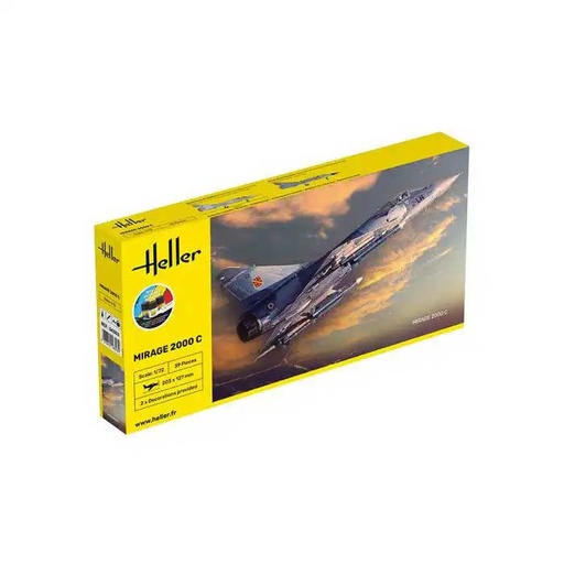 [1000563030] Maquette Avion Mirage 2000 C Heller Starter Kit 1:72
