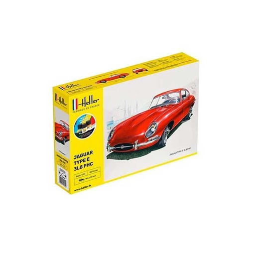 [1000567090] Maquette Voiture Jaguar Type E Heller 1:24