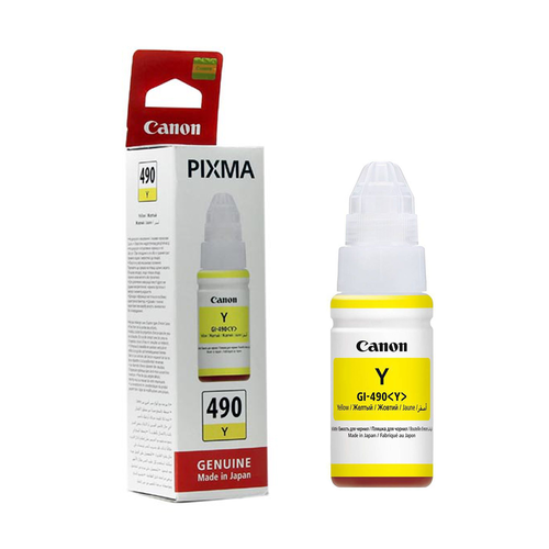 [0666C001AA] Bouteille Canon INK GI-490 Jaune EMB (0666C001AA/AB)