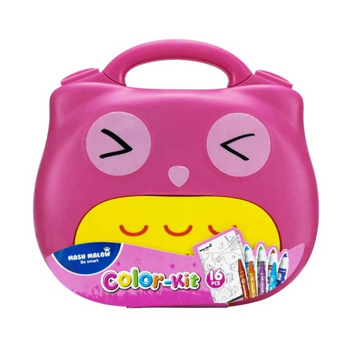 [BP-KR971745Rose] Set de Coloriage Junior Kit Mash'Malow Busquets 16 Pcs Rose