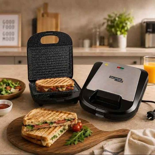 [JK-101M-G] Machine à sandwich Baumann Living JK-101M-G 1200W – Grill Panini Granite
