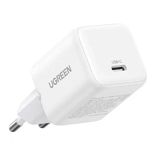 [65009] Chargeur rapide UGREEN X513 30W USB-C GaN – Blanc