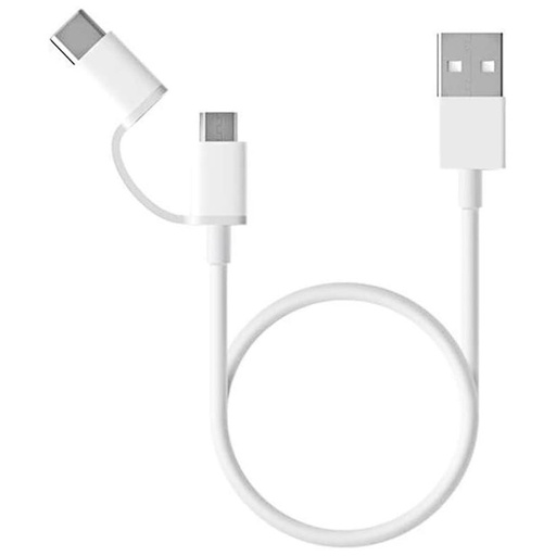 [SJV4082TY] Mi 2-In-1 USB Cable (Micro USB To Type C) 100cm (SJV4082TY)